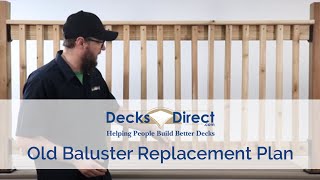 Wood Deck Baluster Replacement [upl. by Santana38]