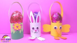 Easy Easter Egg Basket DIY  Easter Crafts for Kids [upl. by Charmaine]