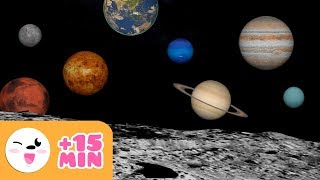 The SOLAR SYSTEM for kids  From planet to planet  Compilation [upl. by Gorman]