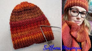 Tutorial Ferri Cuffia ai ferri con le maglie allungate [upl. by Saddler]