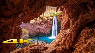 Havasupai Falls Full Hike 4K 🇺🇸 [upl. by Mickelson817]