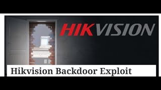 Hikvision Backdoor Exploit Demo [upl. by Gardell]