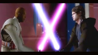 Anakin Kills Mace Windu Alternate Duel [upl. by Joelie]