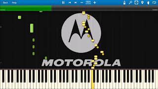 MOTOROLA HELLO MOTO RINGTONE IN SYNTHESIA [upl. by Llemar461]