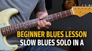 Learning to Solo over a 12 Bar Blues in the Key of A  BeginnerIntermediate Level [upl. by Hoisch]