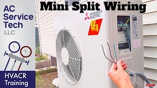 Wiring a Mini Split System Step by Step [upl. by Arleyne973]