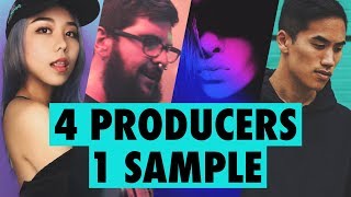 4 PRODUCERS FLIP THE SAME SAMPLE ft Dyalla Mr Bill JVNA [upl. by Liatris]