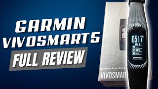 The Garmin Vivosmart 5 Review Best Fitness Tracker Compared to Vivosmart 4 and Venu SQ [upl. by Anhcar46]