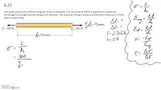 Poissons Ratio Example [upl. by Jocelin]