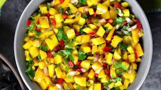 Mango Salsa Recipe [upl. by Arolf]