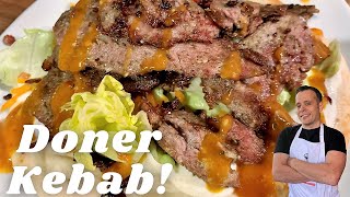 Homemade Doner Kebab Recipe  Better Than A Takeaway [upl. by Roi]