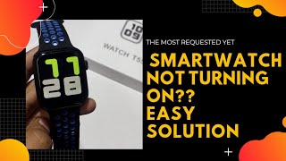 Smartwatch Not Turning On Solution T55 Smartwatch Mi band34 [upl. by Ynneh55]