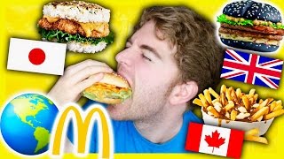 TASTING MCDONALDS FROM AROUND THE WORLD [upl. by Hescock204]