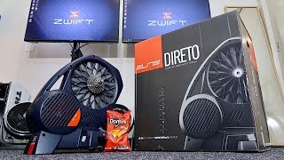 ELITE DIRETO Smart Trainer Unboxing Building Ride Data All the details [upl. by Eintihw]