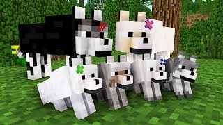 WOLF LIFE MOVIE  Cubic Minecraft Animations  All Episodes  BONUS [upl. by Inek]