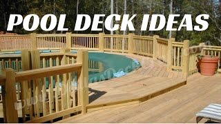 Above Ground Pool Deck Ideas [upl. by Emilia483]