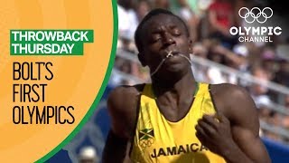 Usain Bolts First Olympic Race  Throwback Thursday [upl. by Eenahc]