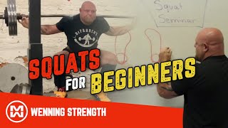 SQUATS FOR BEGINNERS  Matt Wennings 4 Best Tips Squat Seminar 2021 [upl. by Harimas34]