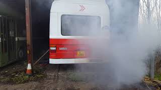 Leyland National GLJ681N cold start 2nd January 2021 [upl. by Balkin175]