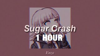 1 HOUR ElyOtto  SugarCrash  slowed  reverbed [upl. by Hamon7]