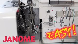 How To Easiest Method to thread an overlocker in just 5 minutes  Ryan’s Sewing Corner [upl. by Ojeibbob617]