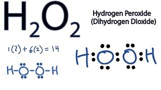 H2O2 Lewis Structure  How to Draw the Dot Structure for H2O2 [upl. by Bellanca]