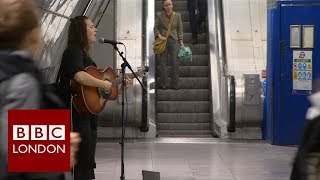 Busking on the London Underground – BBC London News [upl. by Annahaj]