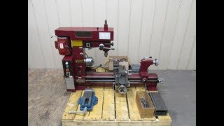 Central Machinery MultiPurpose Lathe Mill Milling Machine Combo 3 in 1 Smithy [upl. by Polash679]