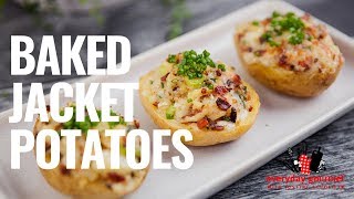 Baked Jacket Potatoes  Everyday Gourmet S8 E49 [upl. by Nickola]