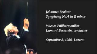 Brahms Symphony No4 in E minor  Bernstein  Wiener Philharmoniker [upl. by Monti]