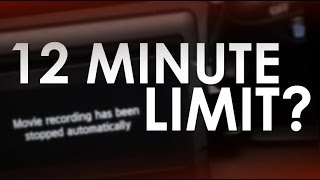 What is the 12 minute limit  DSLR Video Limits [upl. by Ecienahs]