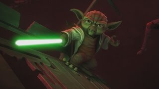 Star Wars The Clone Wars  Yoda amp Anakin vs Dooku amp Sidious 1080p [upl. by Lull983]