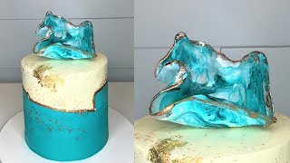 Cake decorating tutorials  FAULT LINE CAKE  Sugarella Sweets [upl. by Enoitna150]