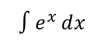 Integral of ex  Exponential Function [upl. by Nicolina]