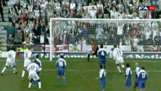 David Beckhams INCREDIBLE Free Kick  England v Greece 2001 [upl. by Ryder]