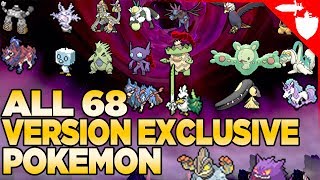 ALL 68 Version Exclusive Pokemon in Pokemon Sword and Shield [upl. by Dielu]