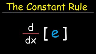 The Constant Rule For Derivatives [upl. by Ahseyk]