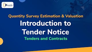 Introduction to Tender Notice  Tenders and Contracts  Quantity Survey Estimation and Valuation [upl. by Nwavahs]