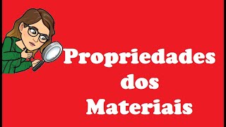 Propriedades dos materiais [upl. by Nodrog]