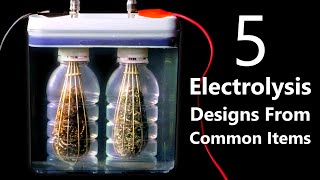 DIY HydrogenOxygen Generators From Grocery Store Items HHO Fuel Cells amp Split Cell Electrolysis [upl. by Bray713]