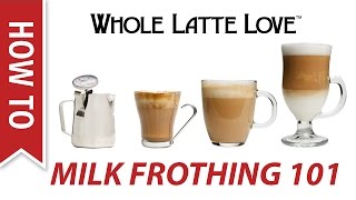 Milk Frothing for Beginners [upl. by Gnuy955]