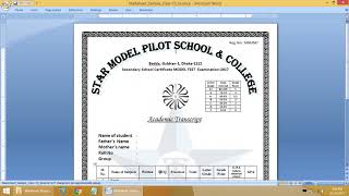 How to prepare Mark sheet automatically using excel and word [upl. by Trebreh]