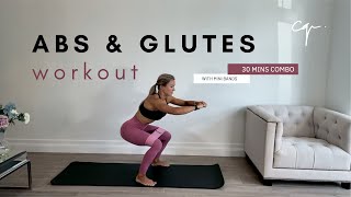 Abs and Glutes Workout Combo  30 Minutes with Mini Band [upl. by Nyre156]