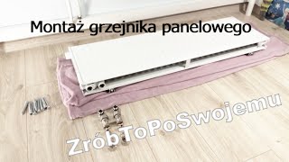 Montaż grzejnika panelowego [upl. by Acirre]