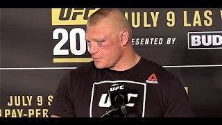 Brock Lesnar Would Like to Fight Cain Velasquez Again UFC 200 Post [upl. by Trillbee]