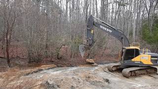 Excavator Stockpiling Sand [upl. by Semreh]