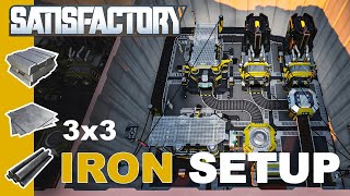 Satisfactory Iron 3x3 Compact tutorial [upl. by Cinimod]