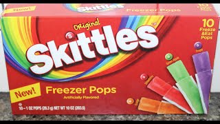 Original Skittles Freezer Pops Review [upl. by Drehcir622]