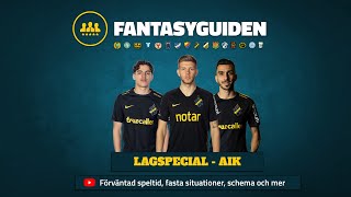 Lagspecial AIK  Allsvenskan Fantasy [upl. by Arot]