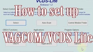 How to set up VAGCOM  VCDS Lite [upl. by Eggleston634]